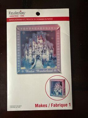 Winter Wonderland Paper Diorama Kit By Recollections Christmas-Themed Craft Set
